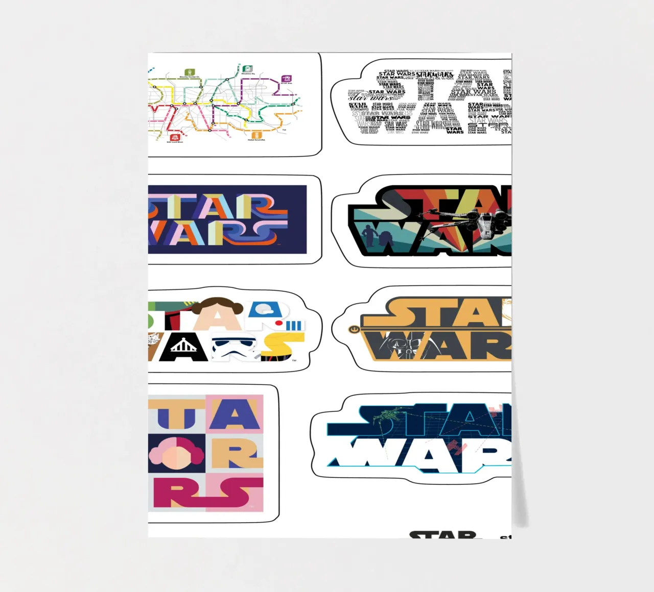 Star Wars / Logo Mania II sticker sheet by Star Wars - Sticker Shop