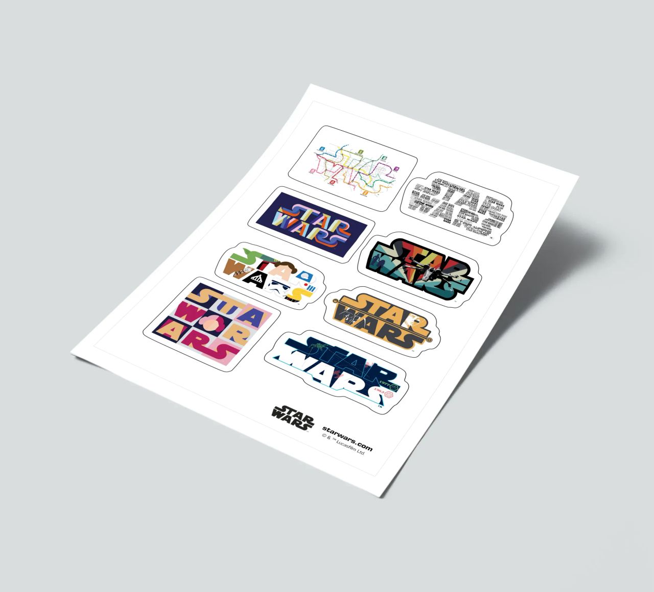 Star Wars / Logo Mania II sticker sheet by Star Wars - Sticker Shop