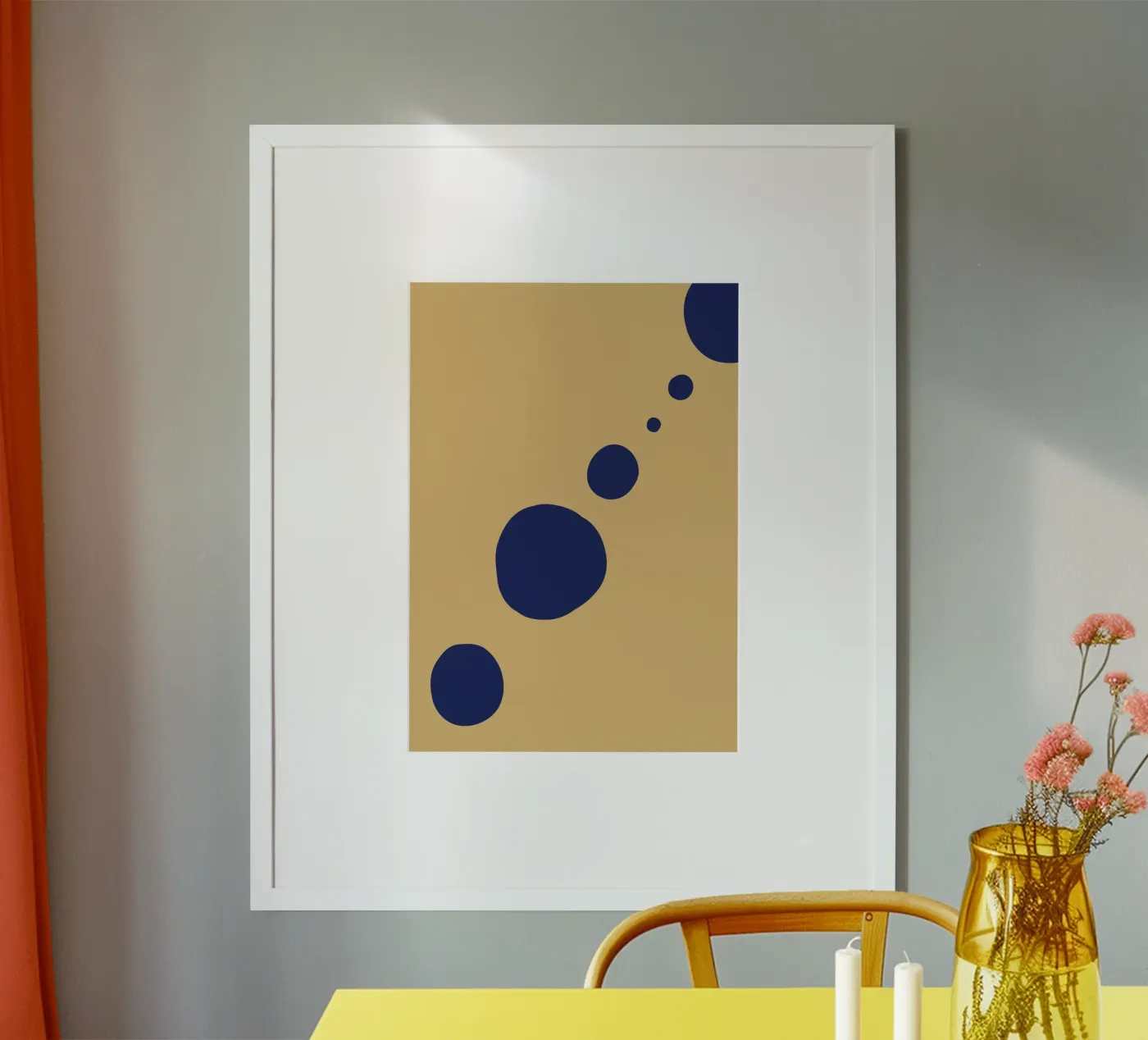 Blue Gravity Poster von No Straight Lines