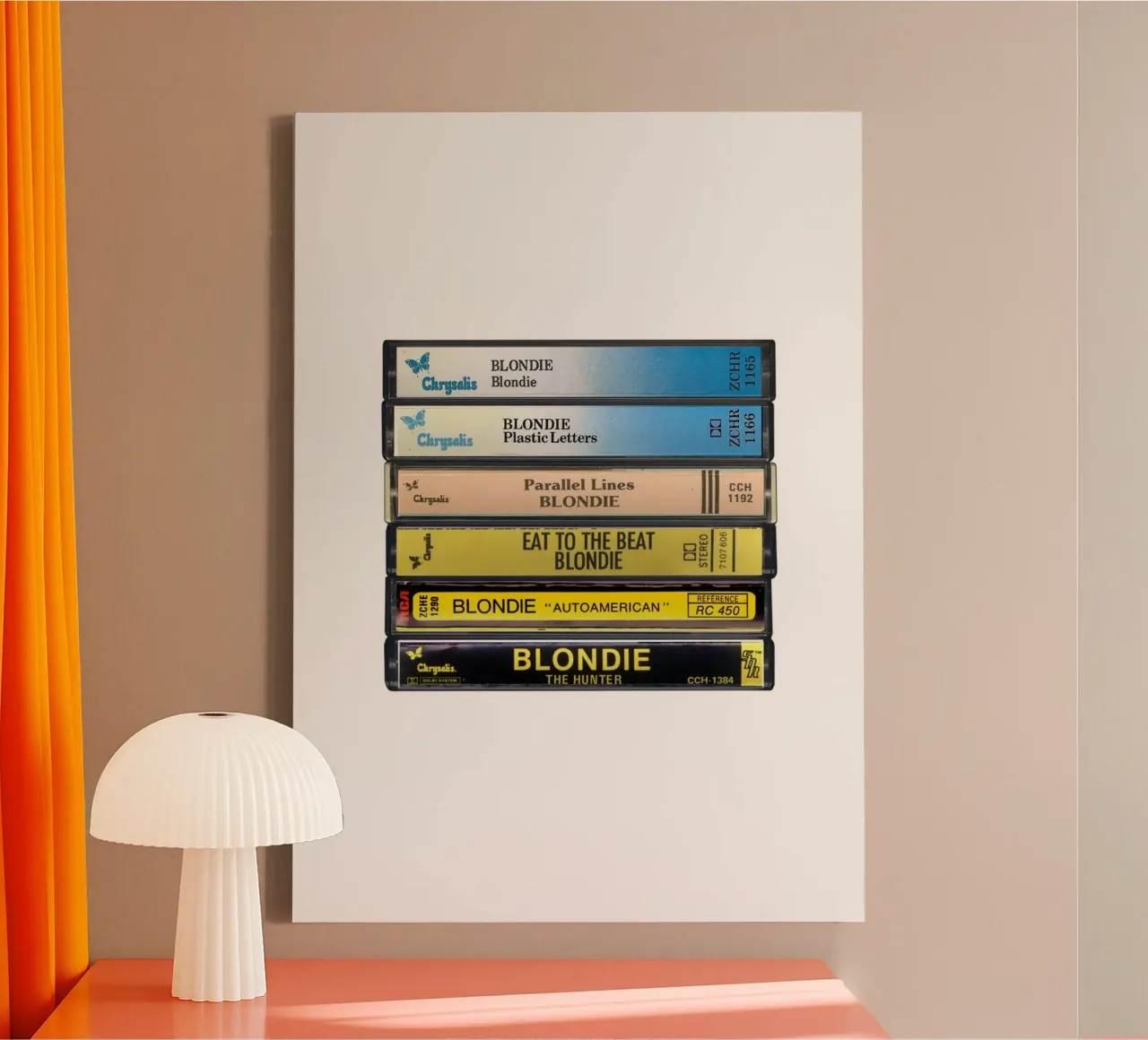 Blondie - Album raccolti - Stampa su cassetta tela con Cornice a cassetta da MrMustardPrints
