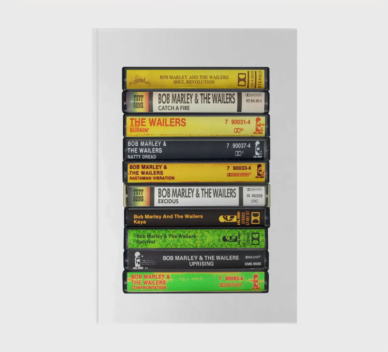 Bob Marley - Collected Albums - Cassette Print notebook by MrMustardPrints