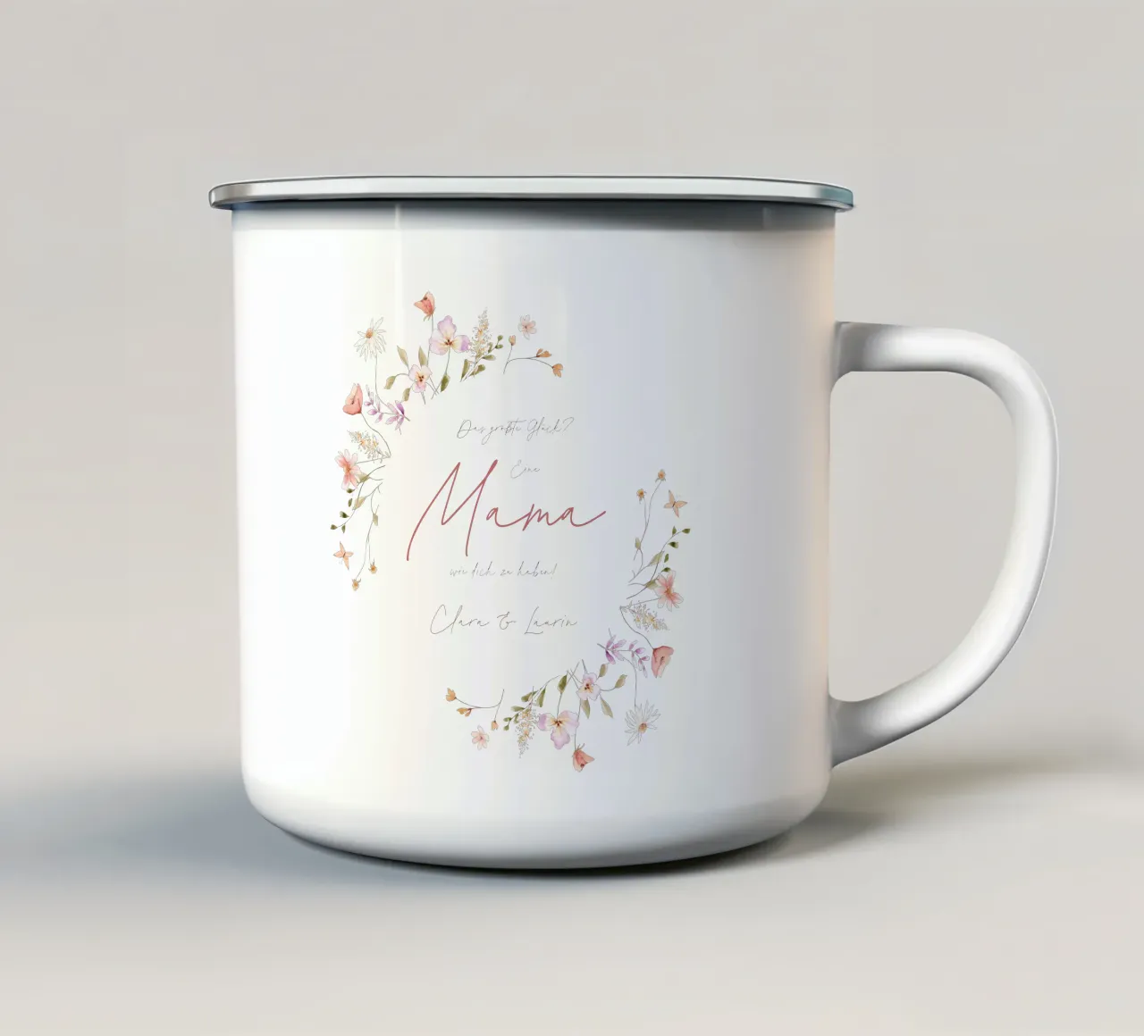 Mamas Decke Glück tazza in smalto da Ohkimiko