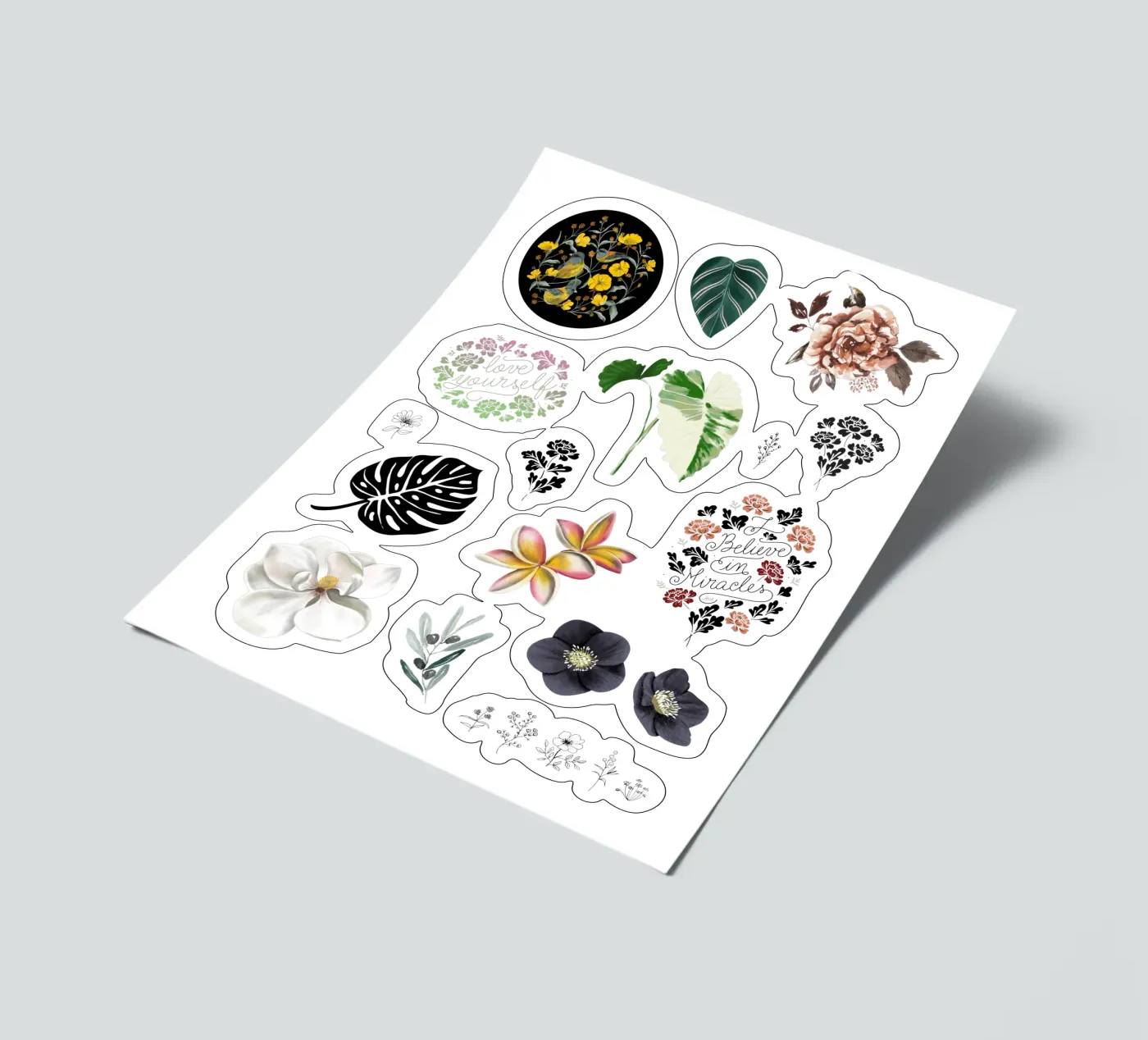 Botanical Stickers foglio adesivo da anisillustration