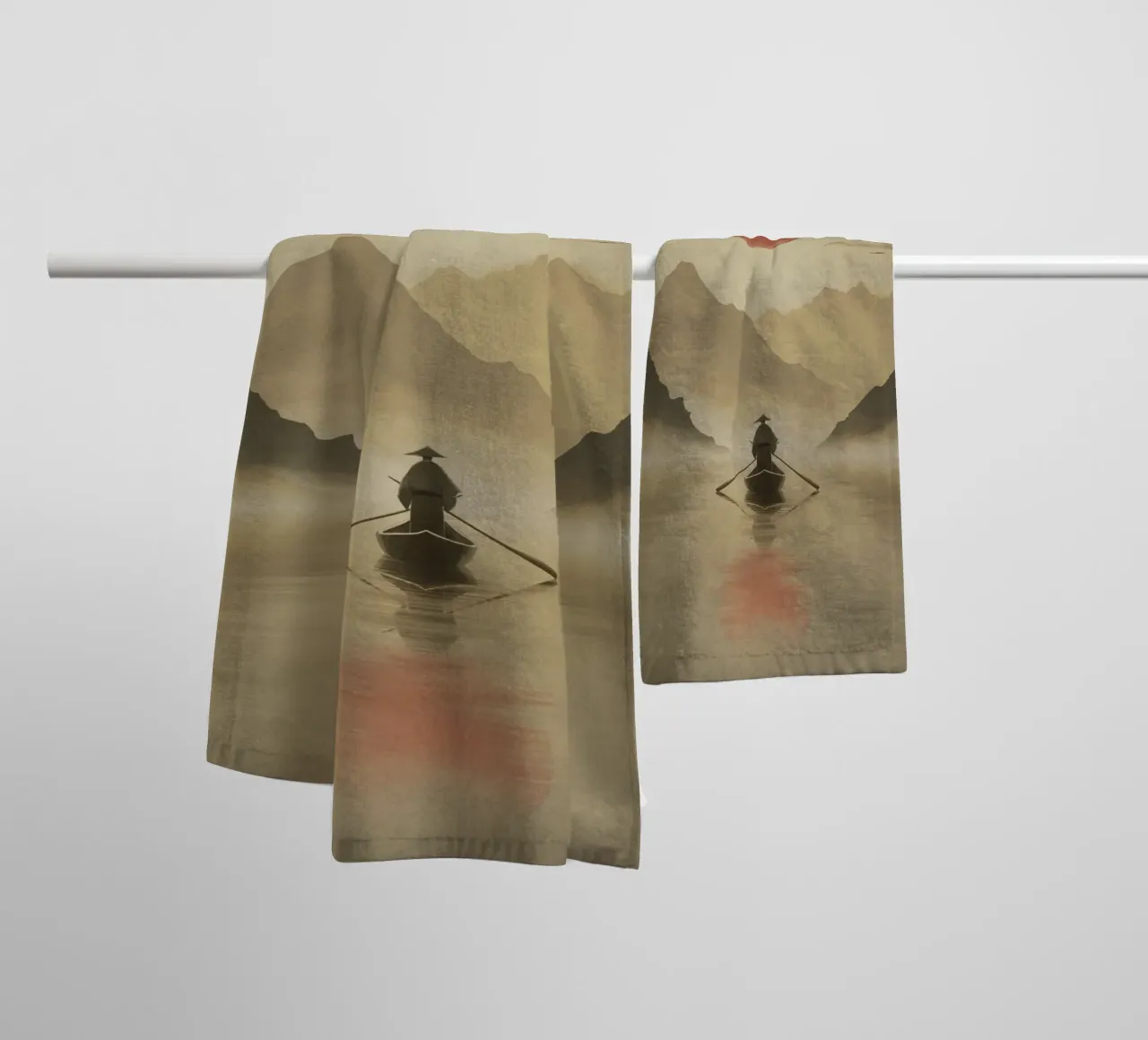 River Of Solitude asciugamano da bagno da Froze Studio