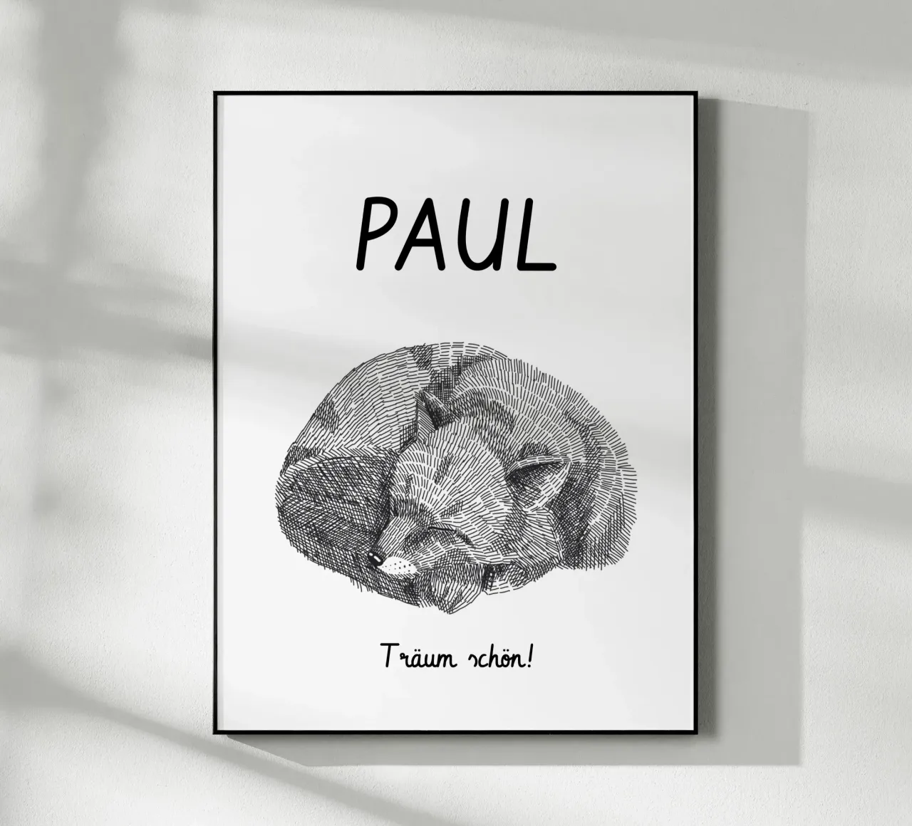 Fuchs - Träume mit Name plexiglass da Ohkimiko