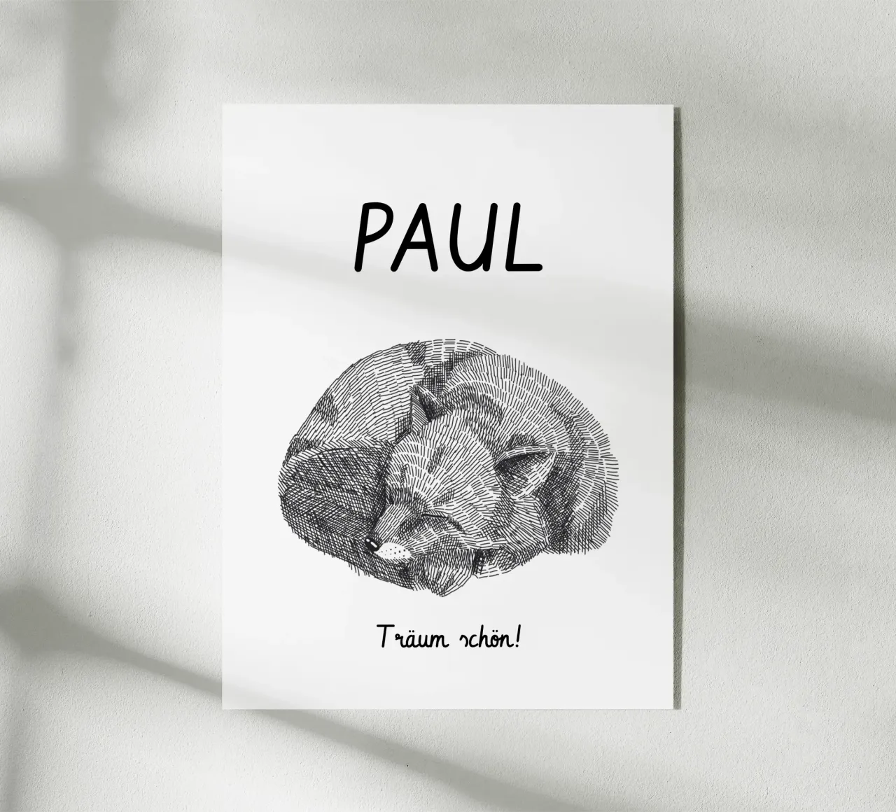 Fuchs - Träume mit Name plexiglass da Ohkimiko