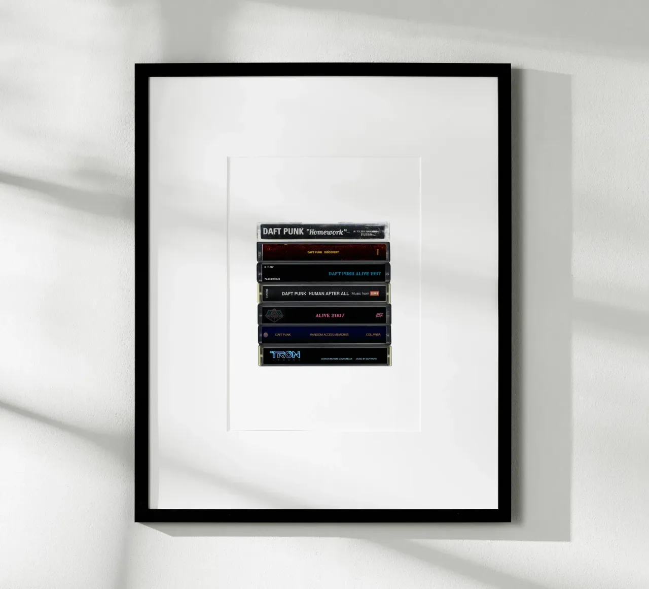 Daft Punk - Album raccolti - Stampa su cassetta poster da MrMustardPrints