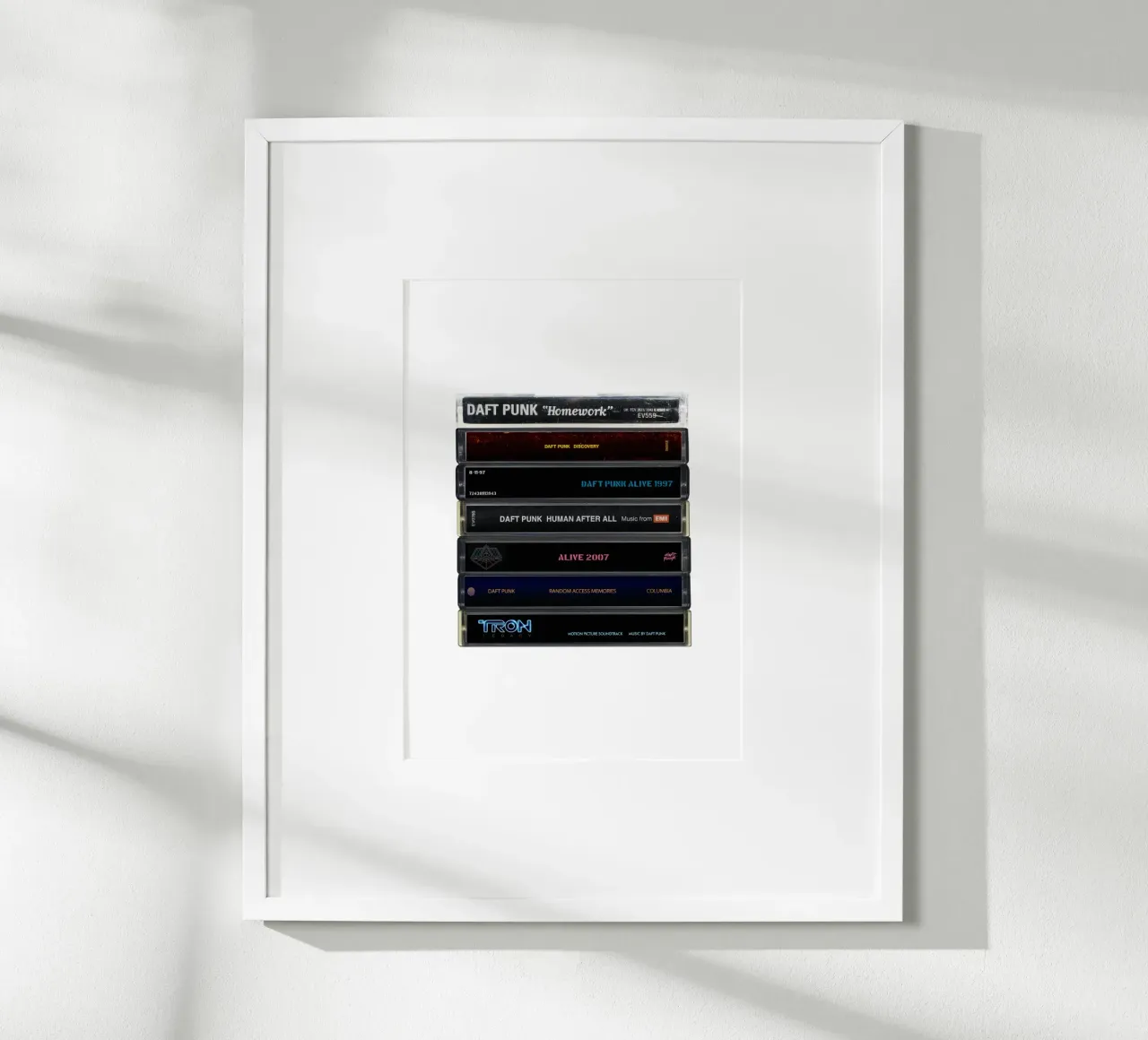 Daft Punk - Album raccolti - Stampa su cassetta poster da MrMustardPrints