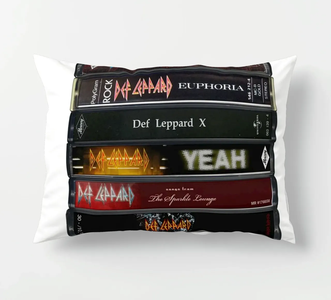 Def Leppard - Album raccolti - Stampa su cassetta cuscino da MrMustardPrints