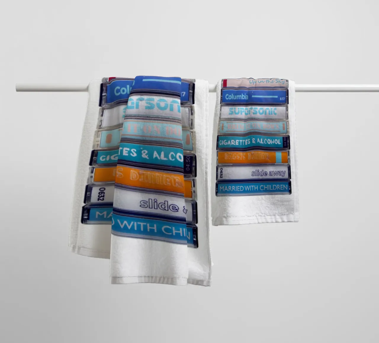 Oasis - Definitely Maybe - Cassette Print towel by MrMustardPrints