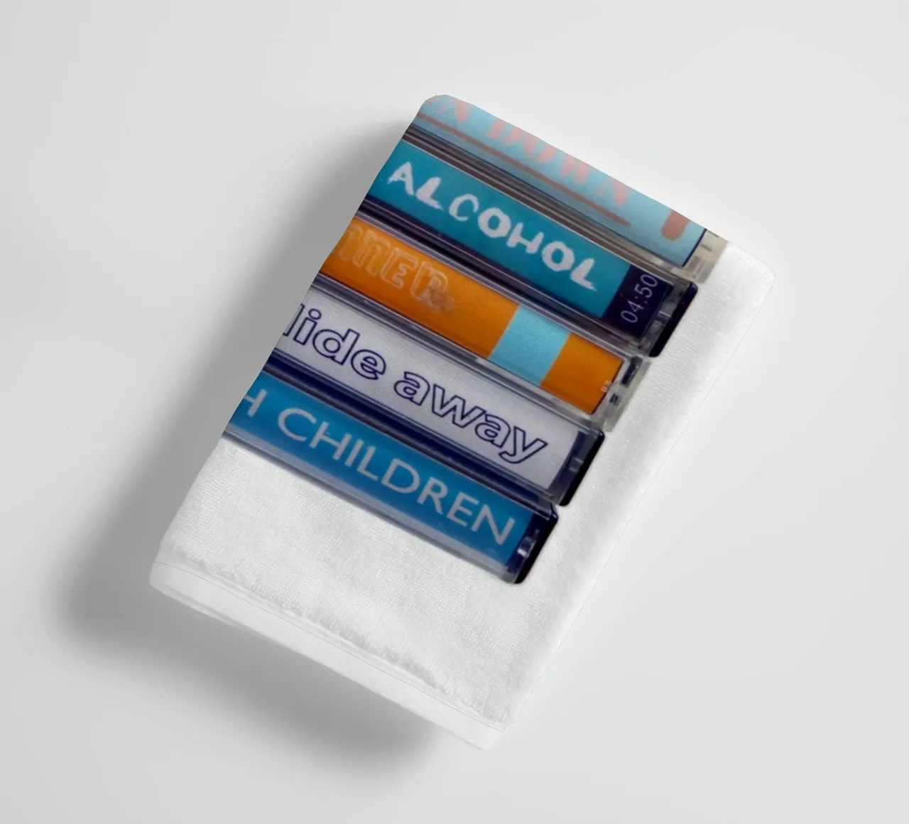Oasis - Definitely Maybe - Cassette Print towel by MrMustardPrints