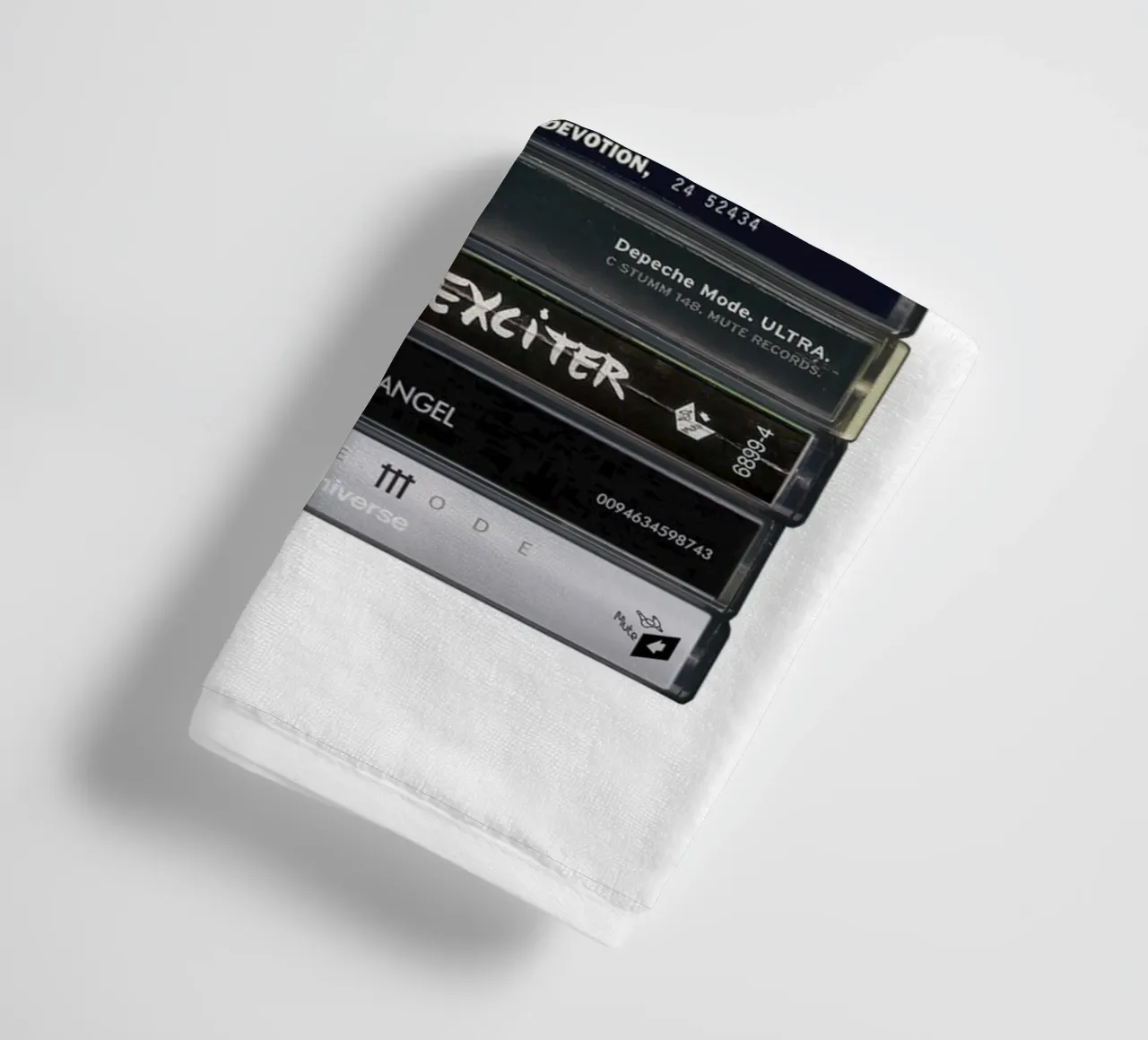 Depeche Mode - Collected Albums - Cassette Print towel by MrMustardPrints