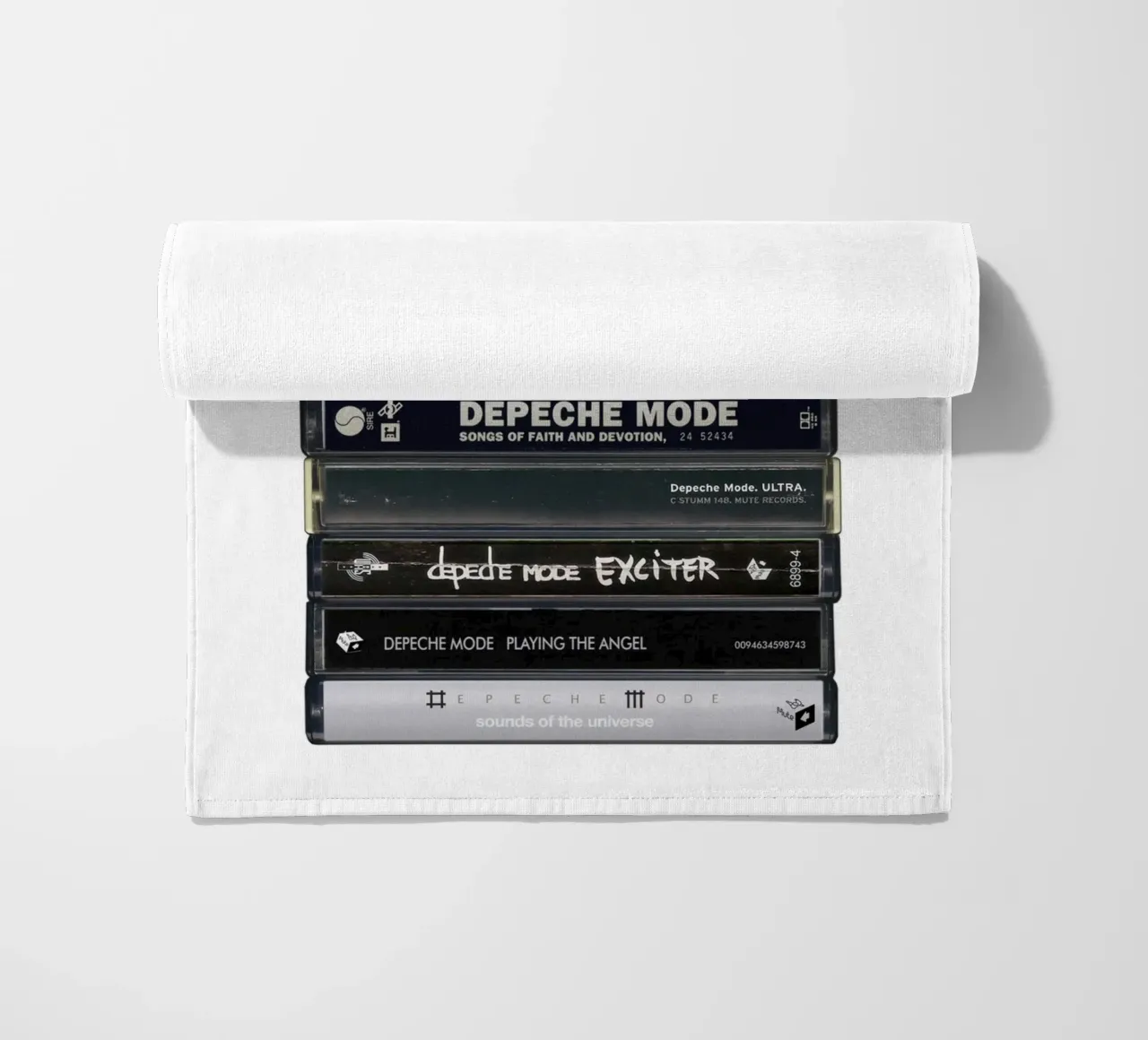 Depeche Mode - Collected Albums - Cassette Print beach towel by MrMustardPrints