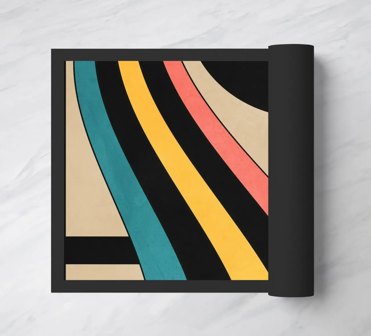 Geometric Abstraction 44 doormat by Gaite