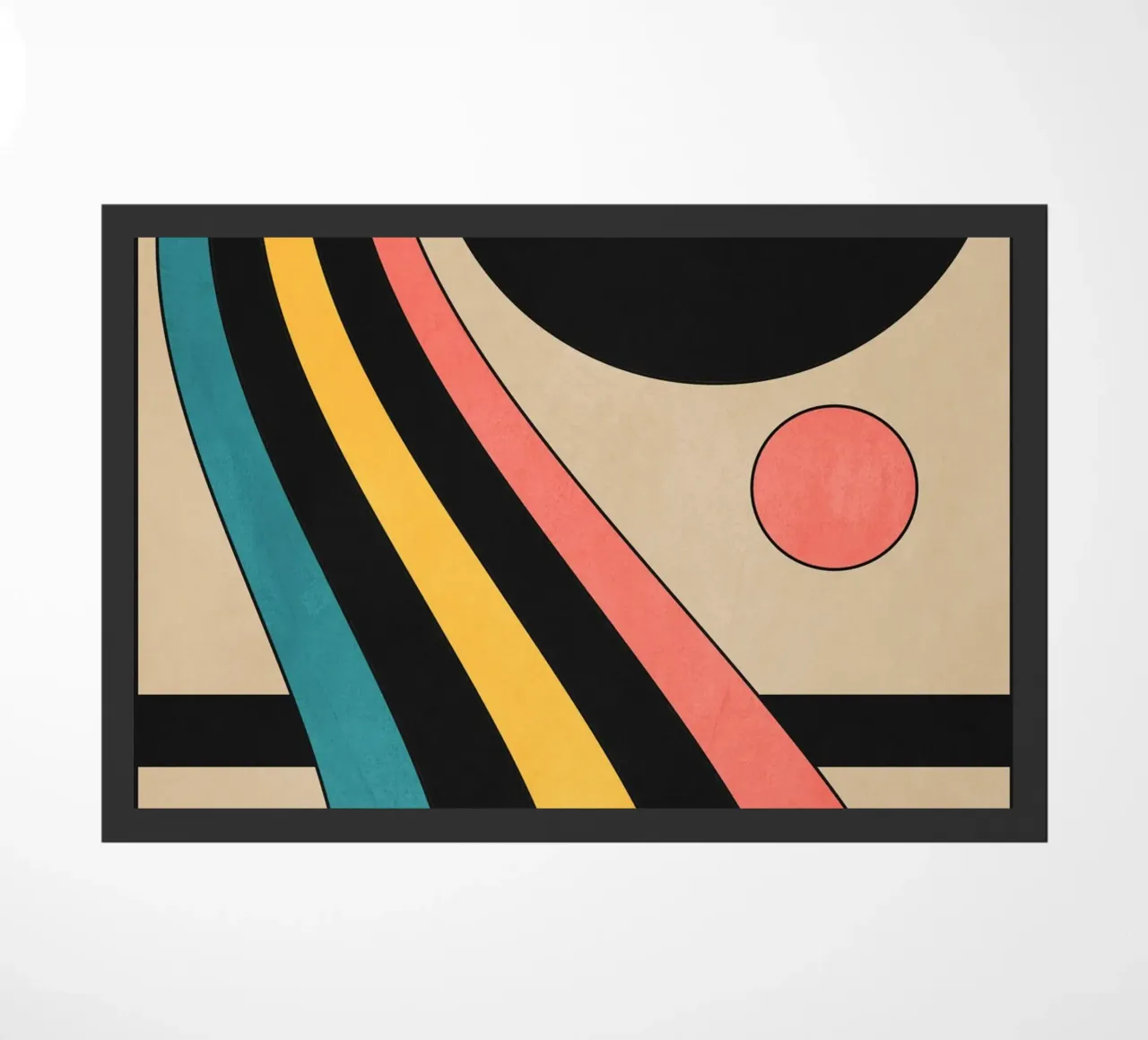 Geometric Abstraction 44 doormat by Gaite