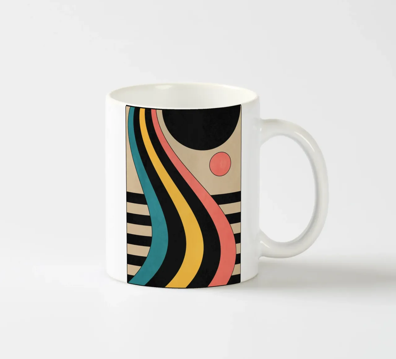 Astrazione geometrica 44 tazza in ceramica da Gaite