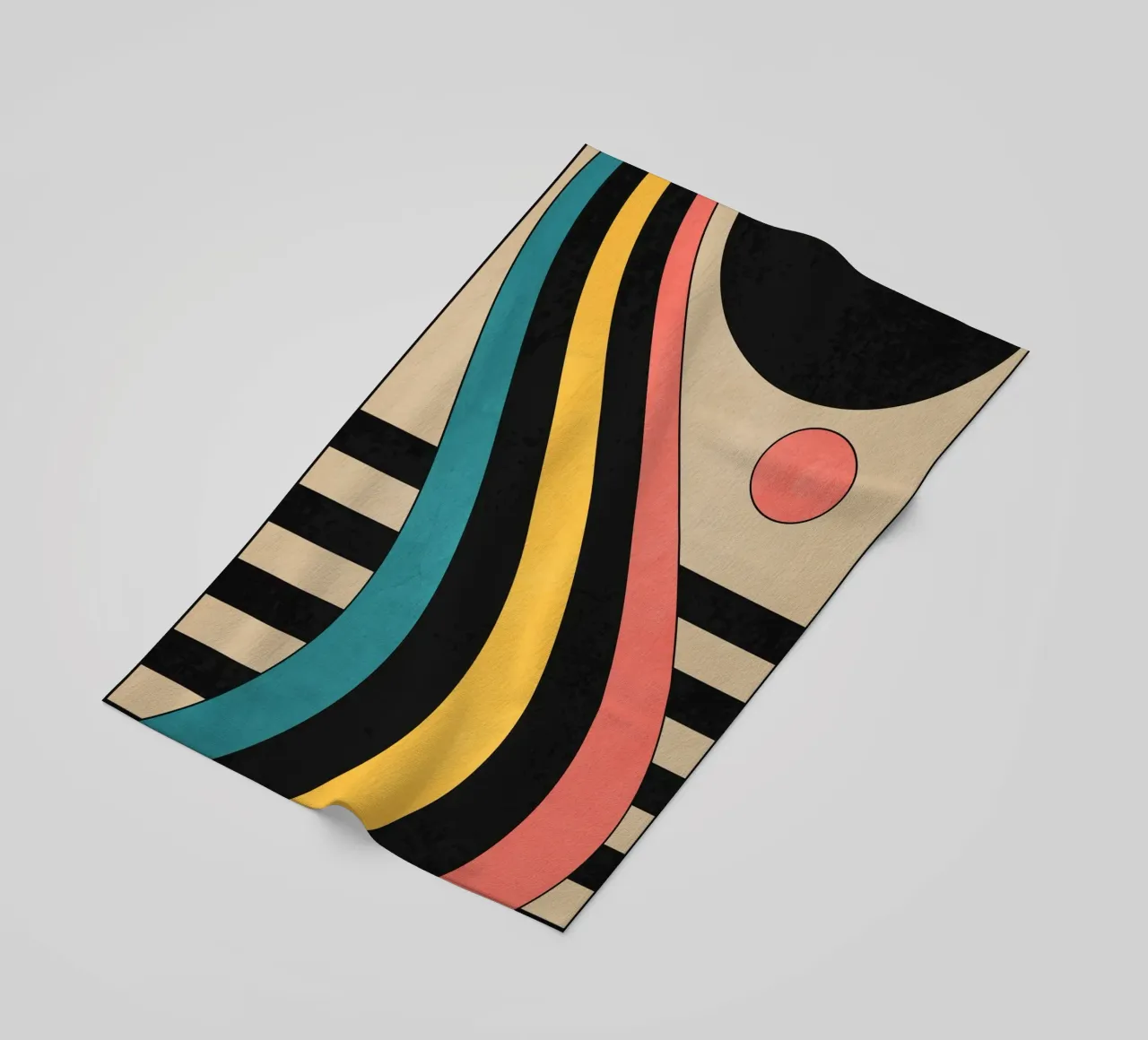 Geometric Abstraction 44 beach towel by Gaite
