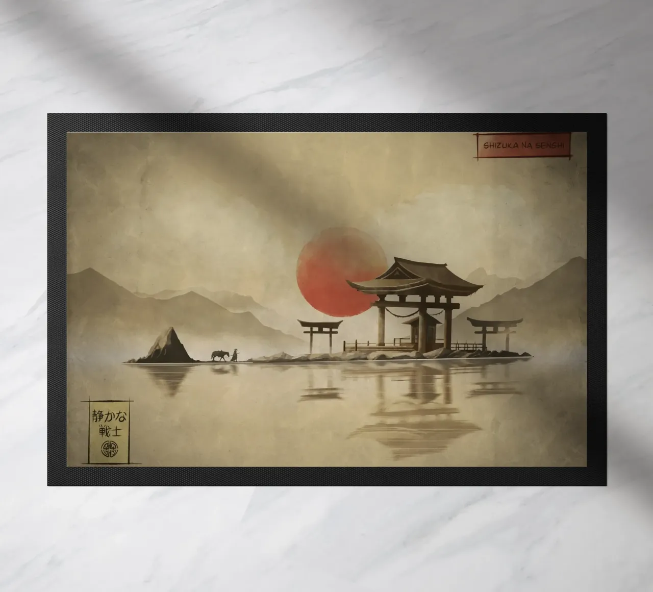 Tranquil Warrior deurmat van Froze Studio