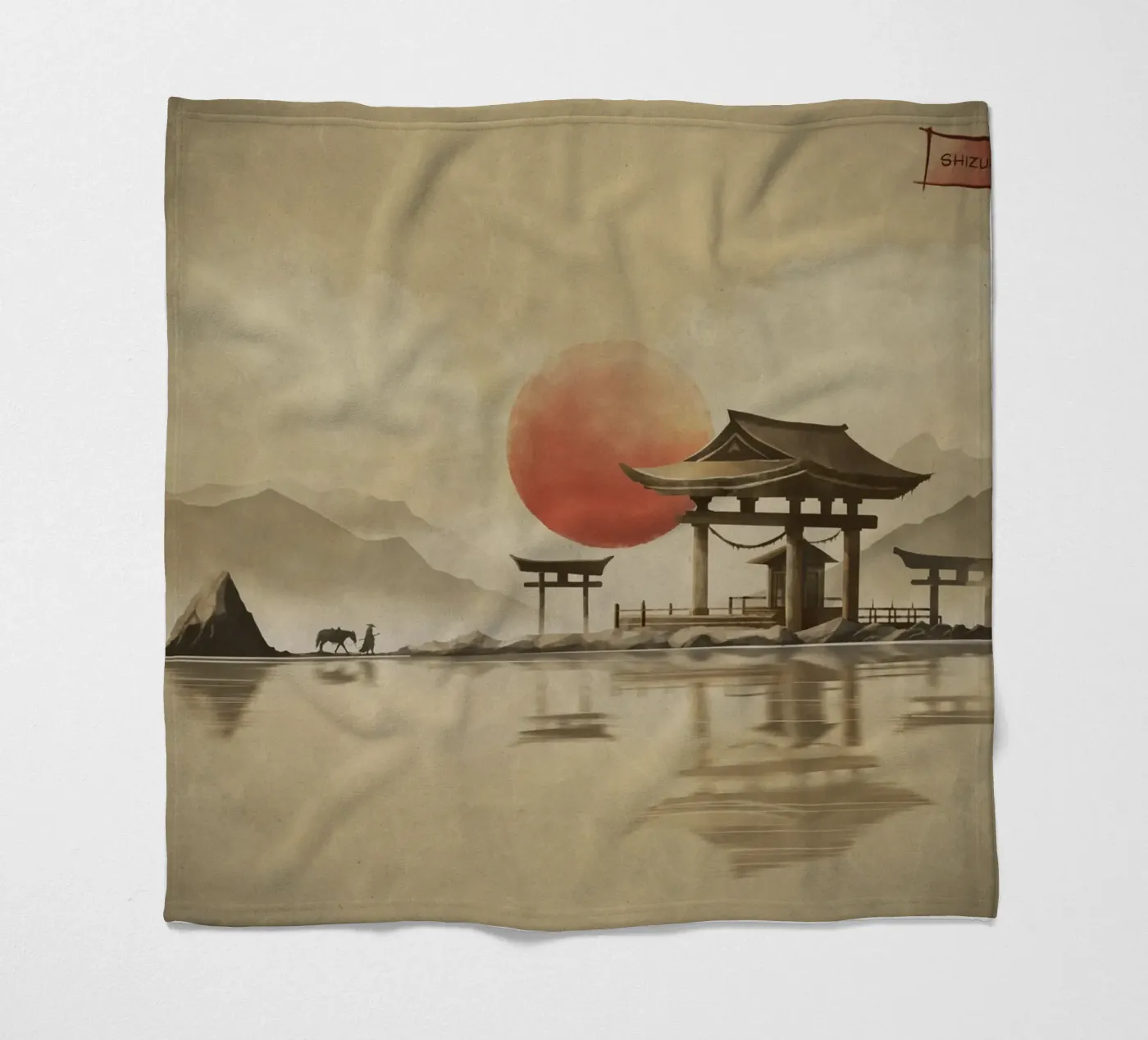 Tranquil Warrior Fleecedecke von Froze Studio