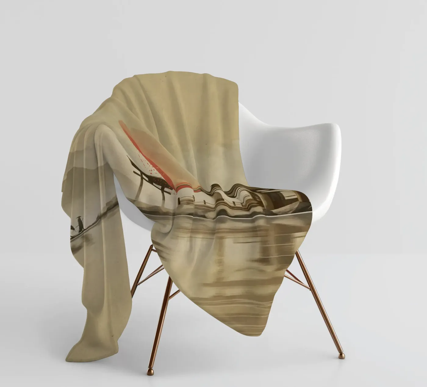 Tranquil Warrior Fleecedecke von Froze Studio