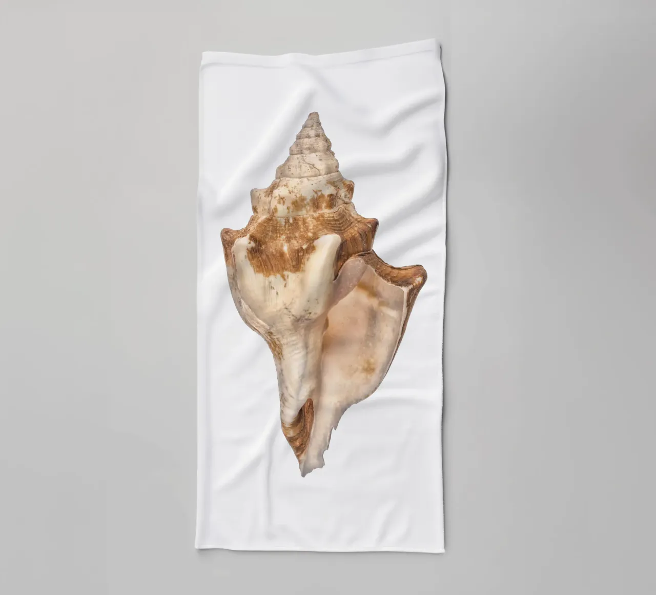 Exotic Elegance: Large Tropical Seashell towel by Curious Collections by Marielle Leenders