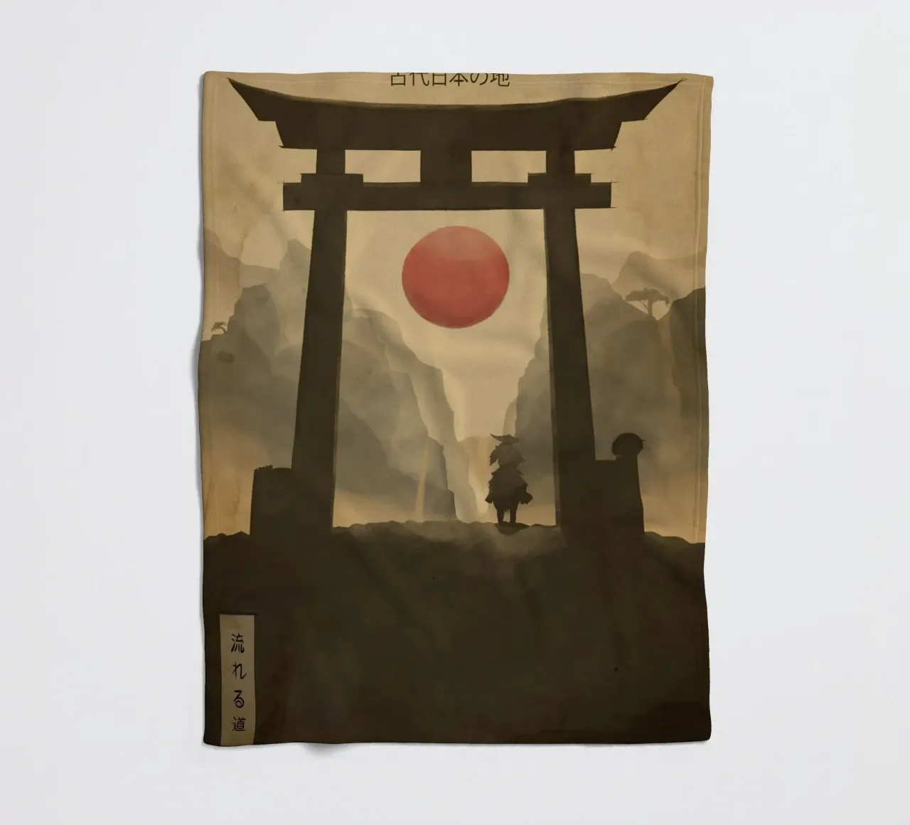 Flowing Path fleecedeken van Froze Studio