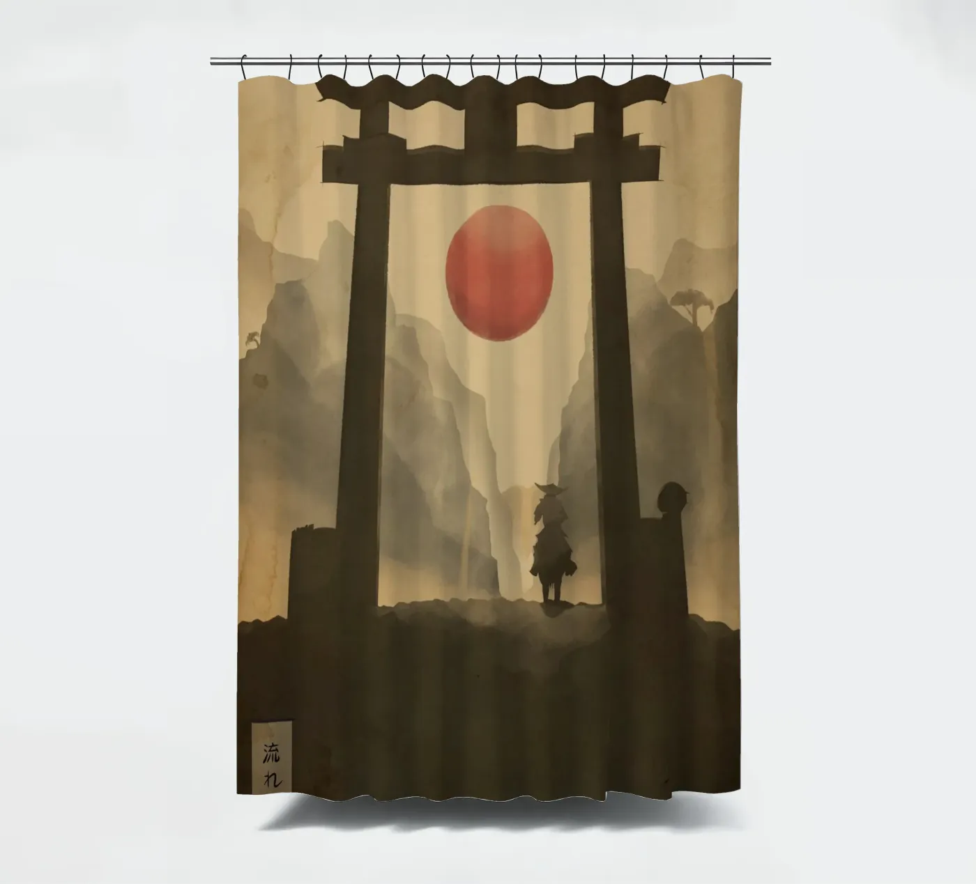 Flowing Path Duschvorhang von Froze Studio