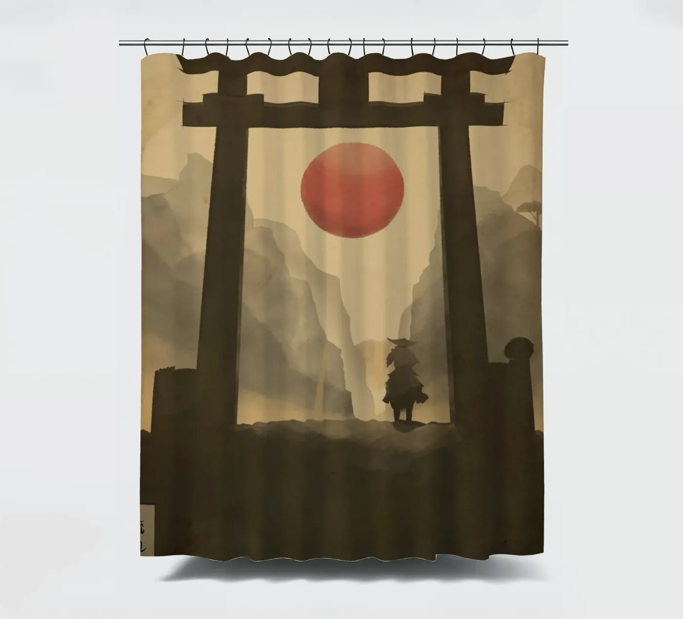 Flowing Path Duschvorhang von Froze Studio