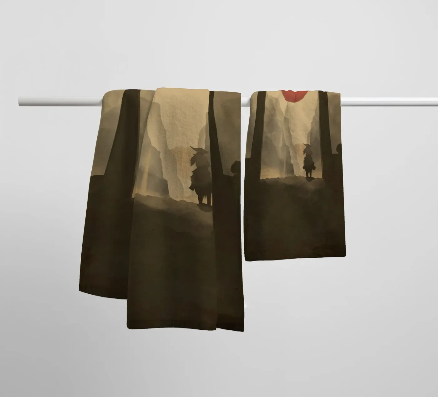 Flowing Path badhanddoek van Froze Studio