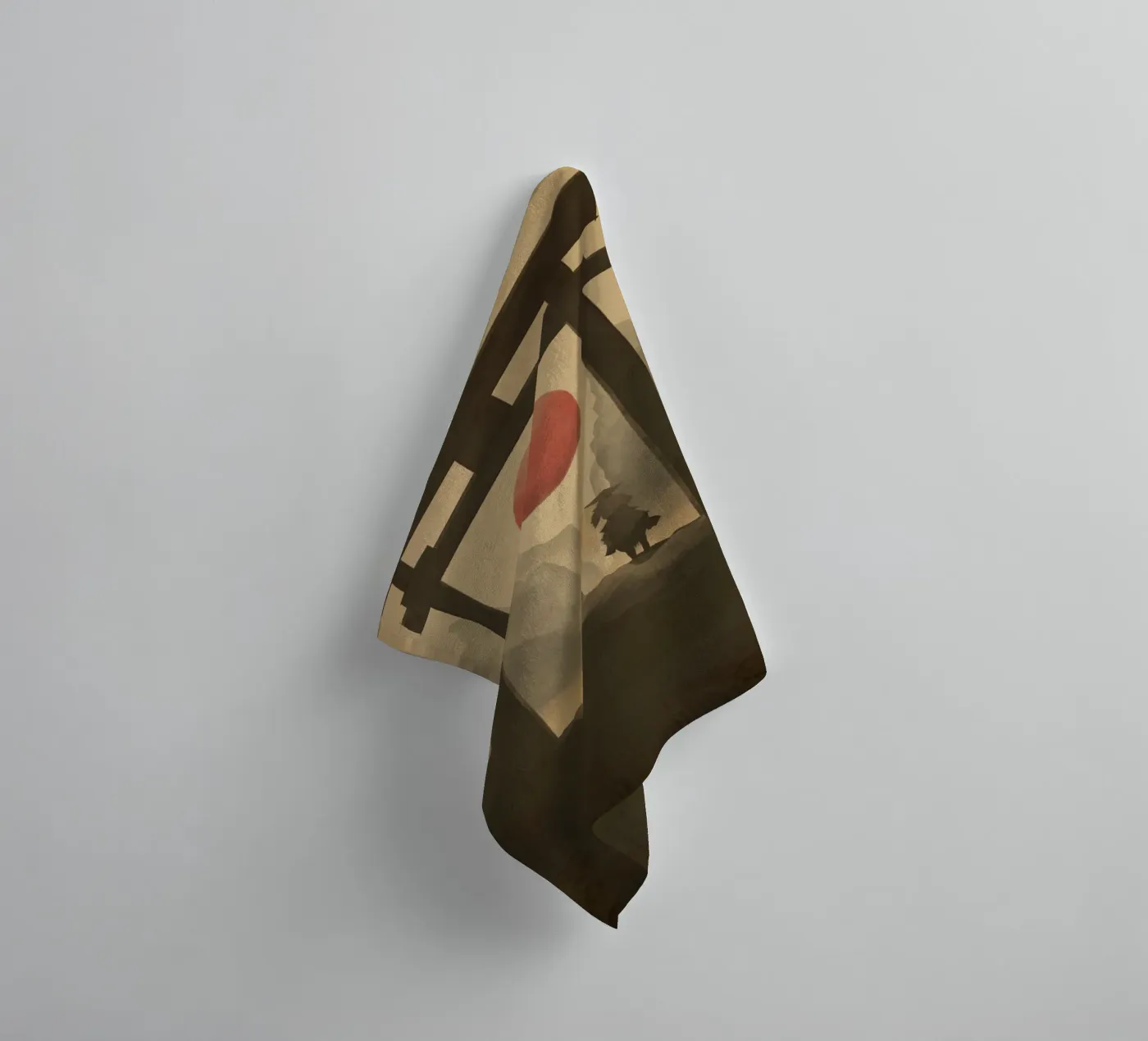 Flowing Path badhanddoek van Froze Studio