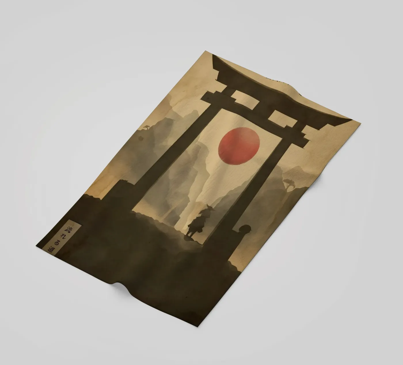 Flowing Path strandhanddoek van Froze Studio