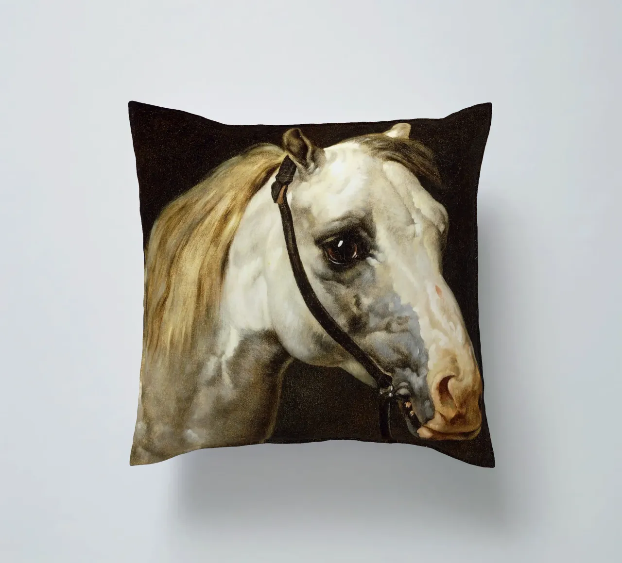Théodore Géricault - Testa di cavallo pavone cuscino da ARTOTHEK