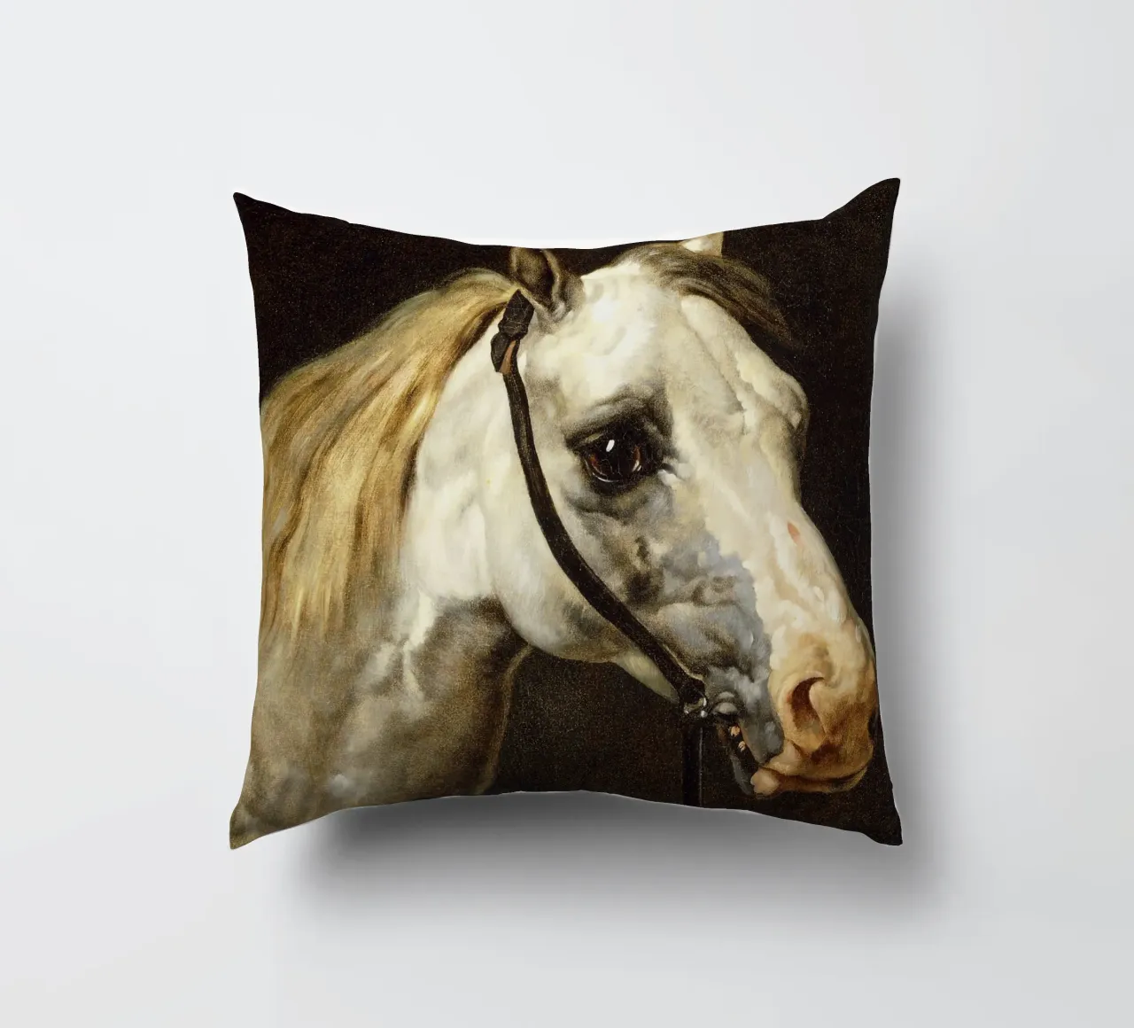 Théodore Géricault - Testa di cavallo pavone cuscino da ARTOTHEK