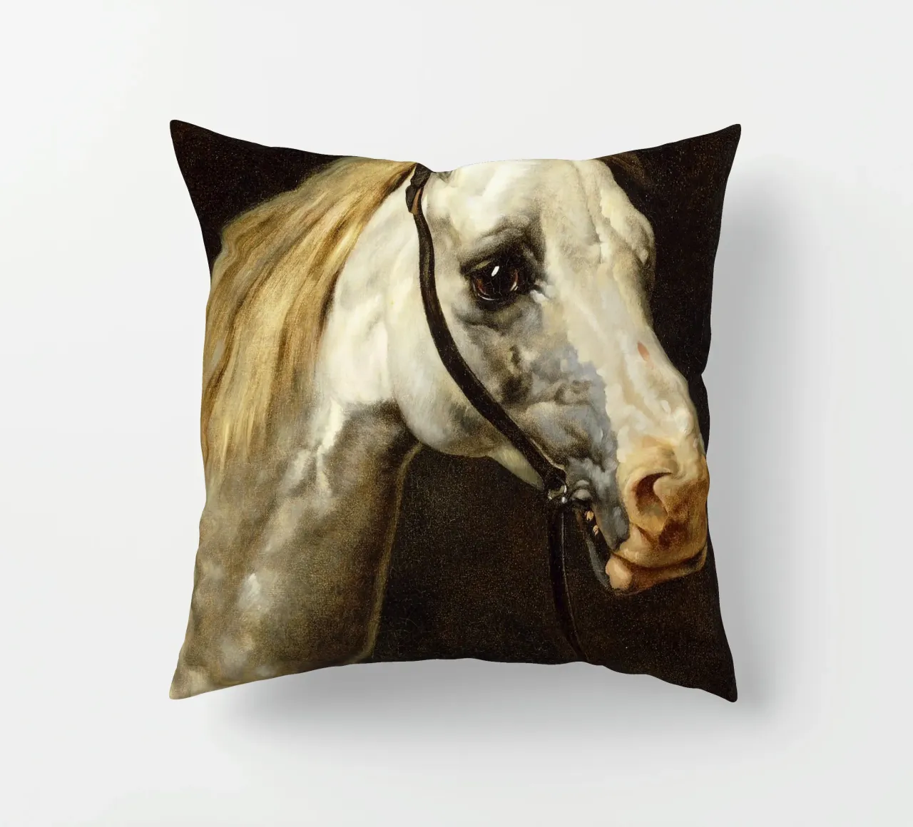 Théodore Géricault - Testa di cavallo pavone cuscino da ARTOTHEK