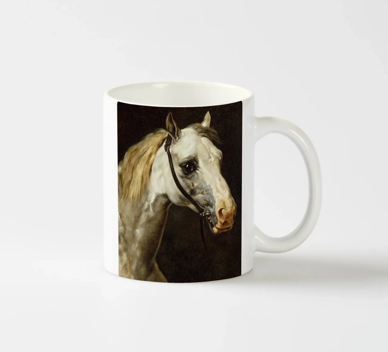 Théodore Géricault - Testa di cavallo pavone tazza in ceramica da ARTOTHEK