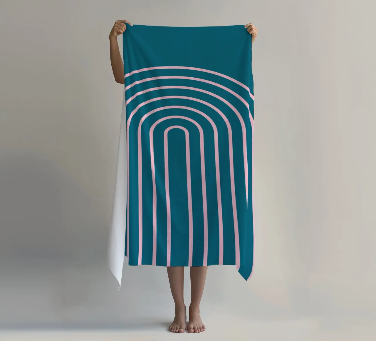 Arcobaleno blu boho telo mare da Proper job studio