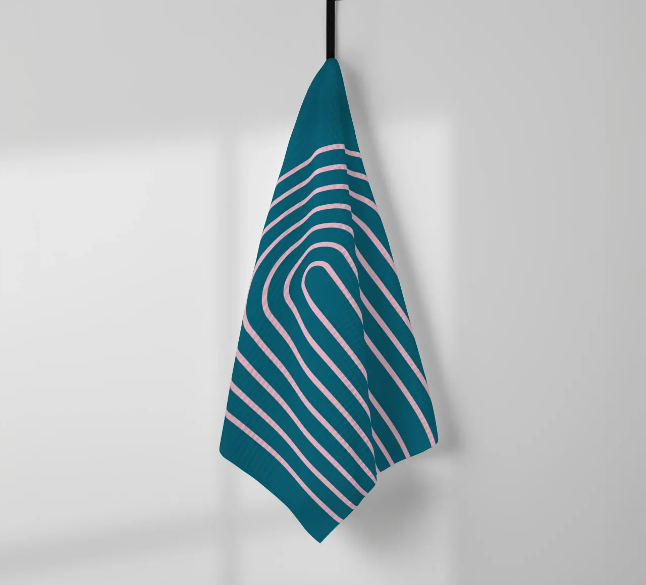Arcobaleno blu boho canovaccio da cucina da Proper job studio