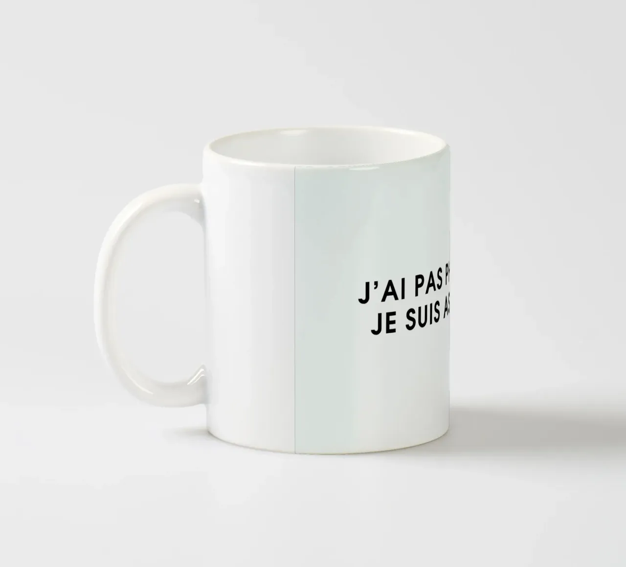 J'ai pas photoshop, je suis assez belle - White keramische mok van Intertitres