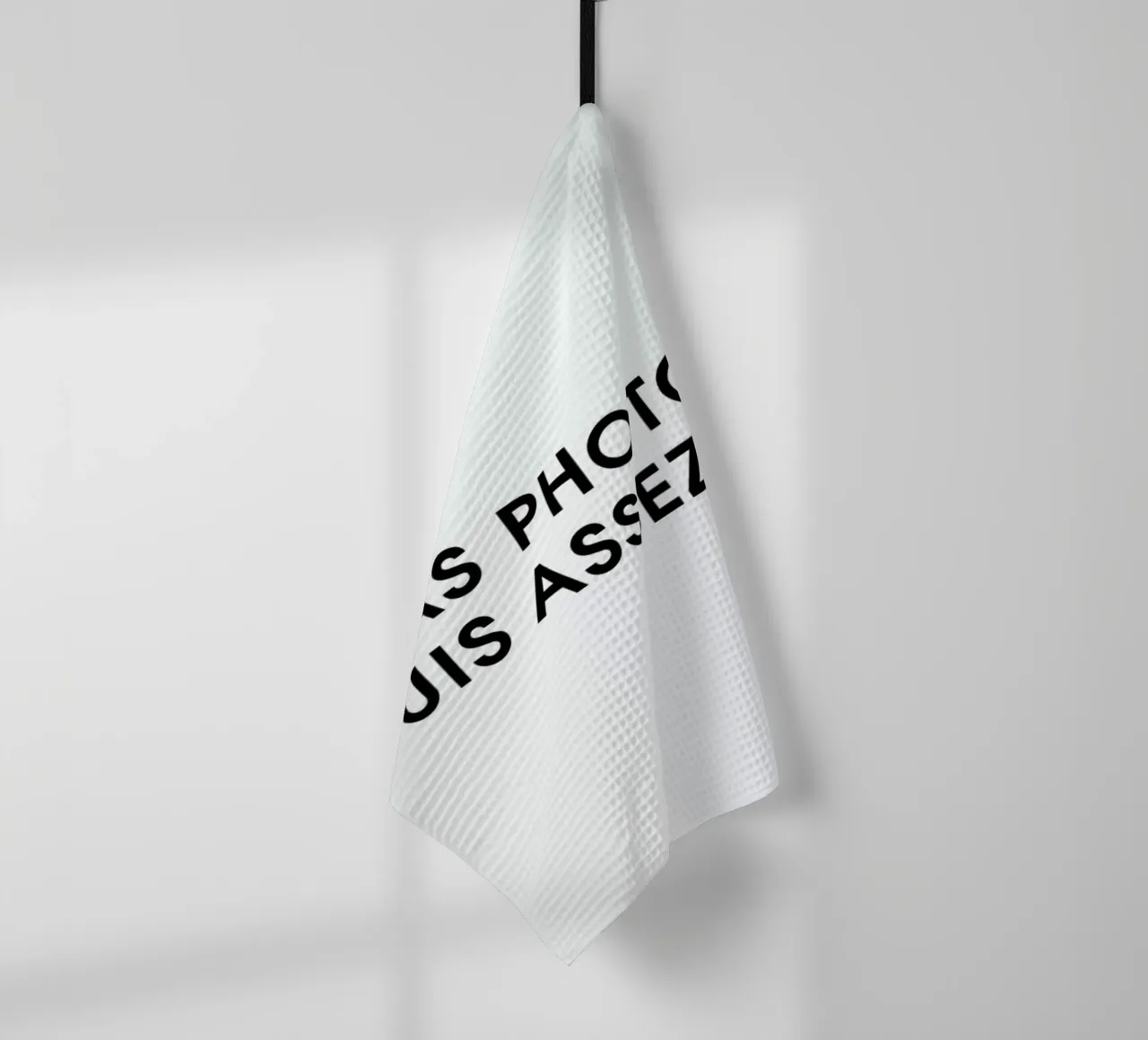 J'ai pas photoshop, je suis assez belle - White Geschirrtuch von Intertitres