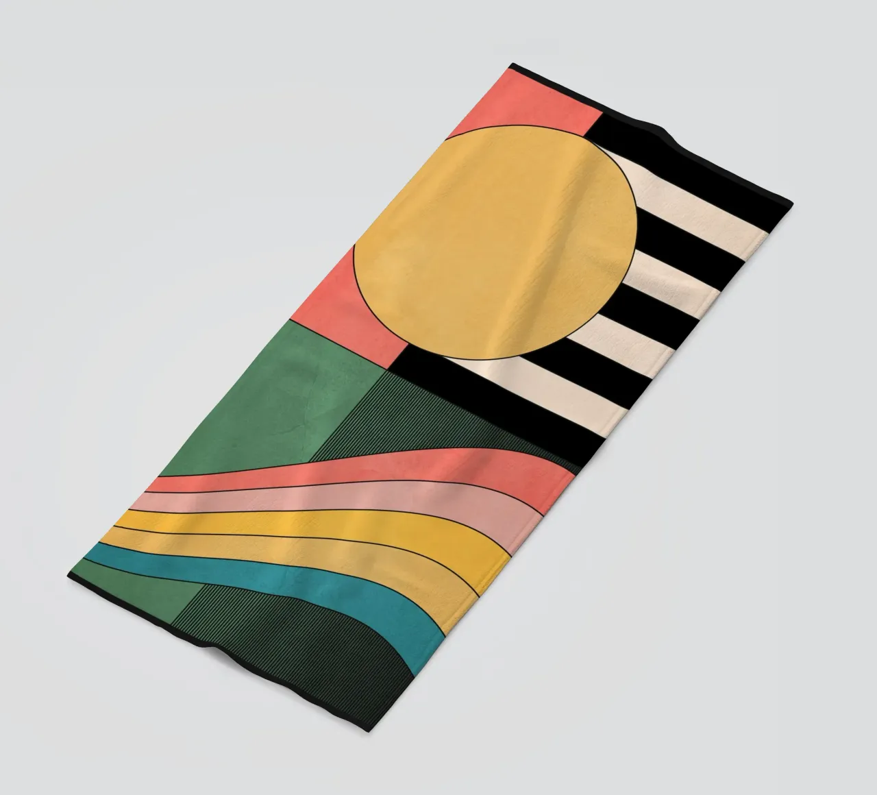 Geometric Abstraction 46 beach towel by Gaite