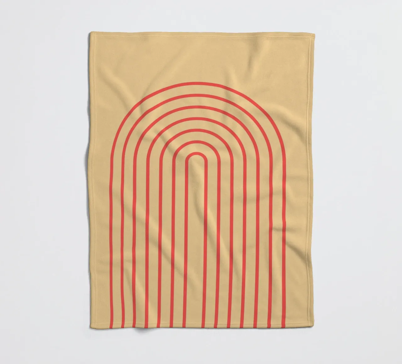 Arcobaleno boho arancione coperta in pile da Proper job studio