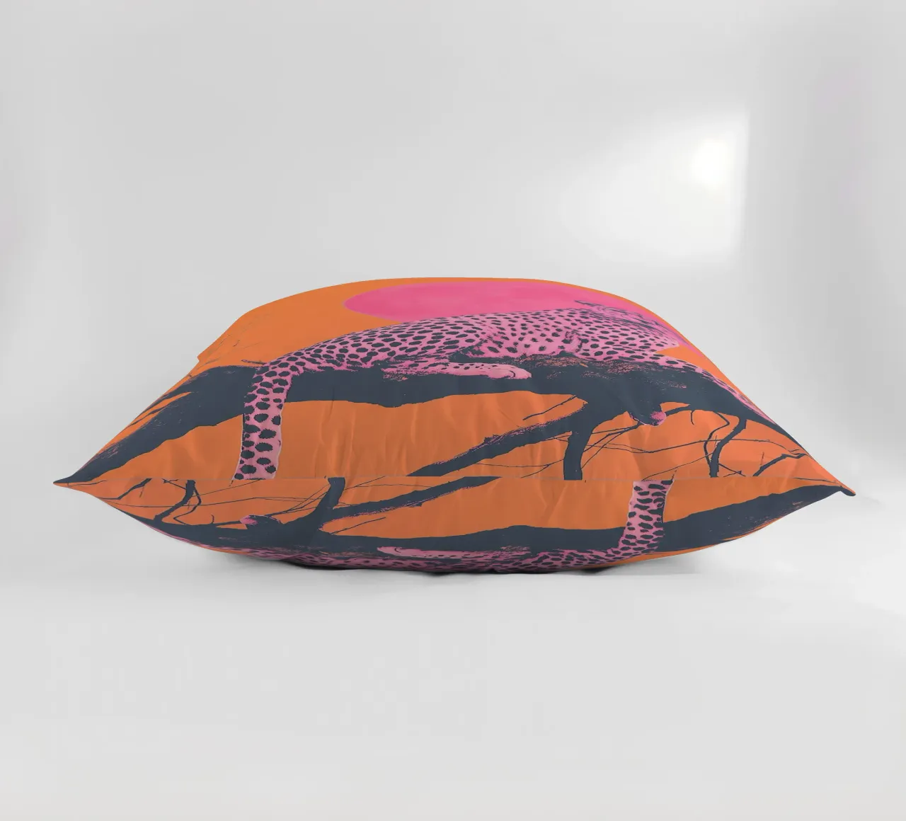 Pink Cheetah e Sunet Vibes cuscino da Malou-Studio