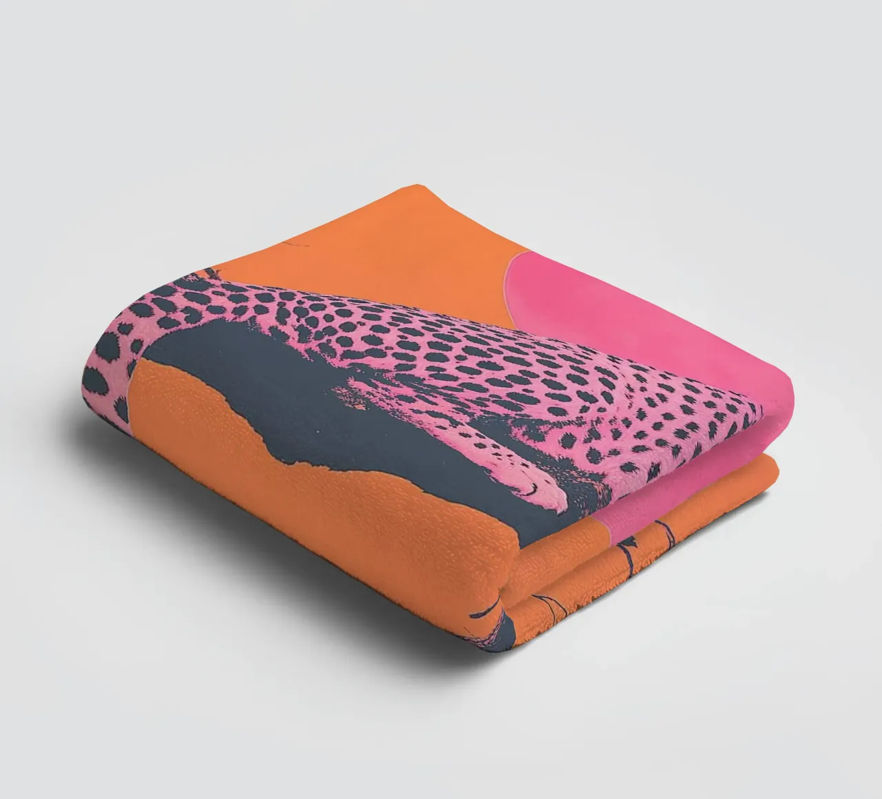 Pink Cheetah e Sunet Vibes asciugamano da bagno da Malou-Studio
