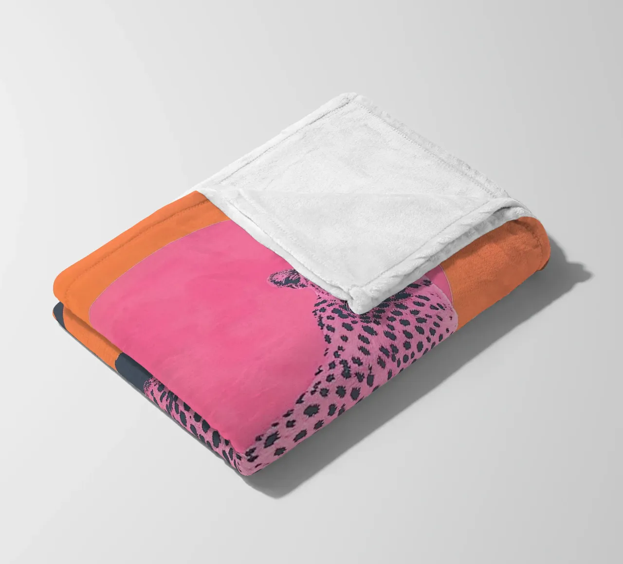 Pink Cheetah e Sunet Vibes coperta in pile da Malou-Studio