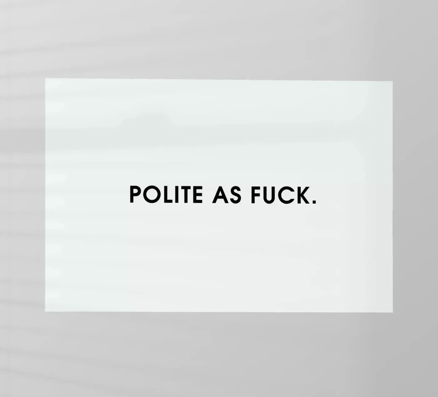 Polite White pellicola backlit da Intertitres