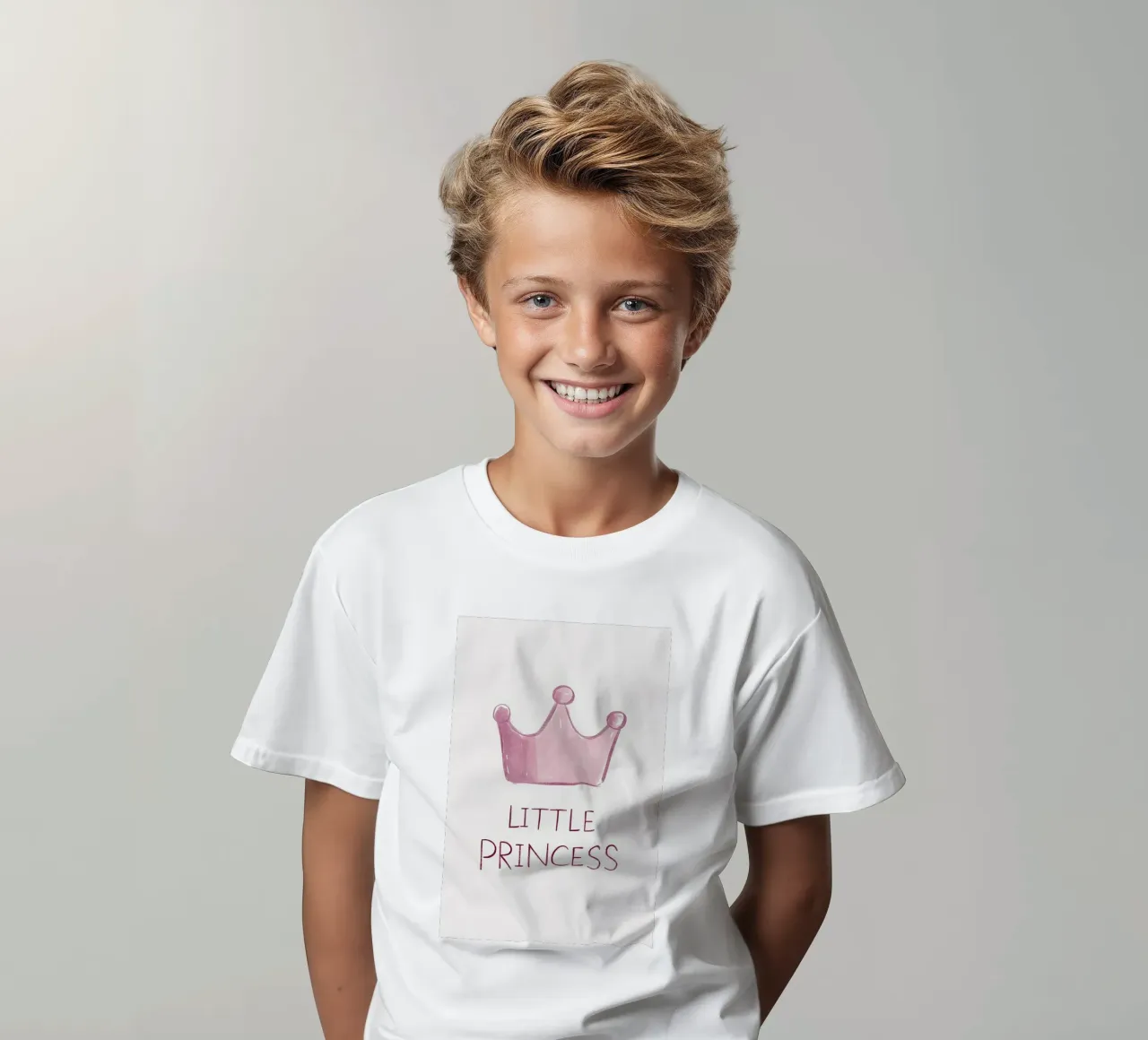Pink girl love kids t-shirt by Carinaprint