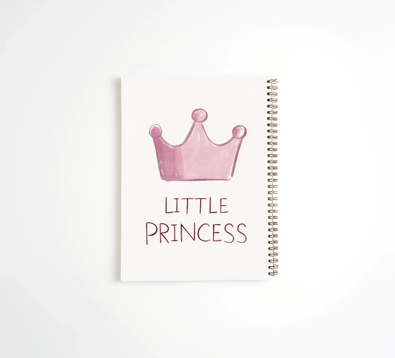 Pink girl love spiral notebook by Carinaprint