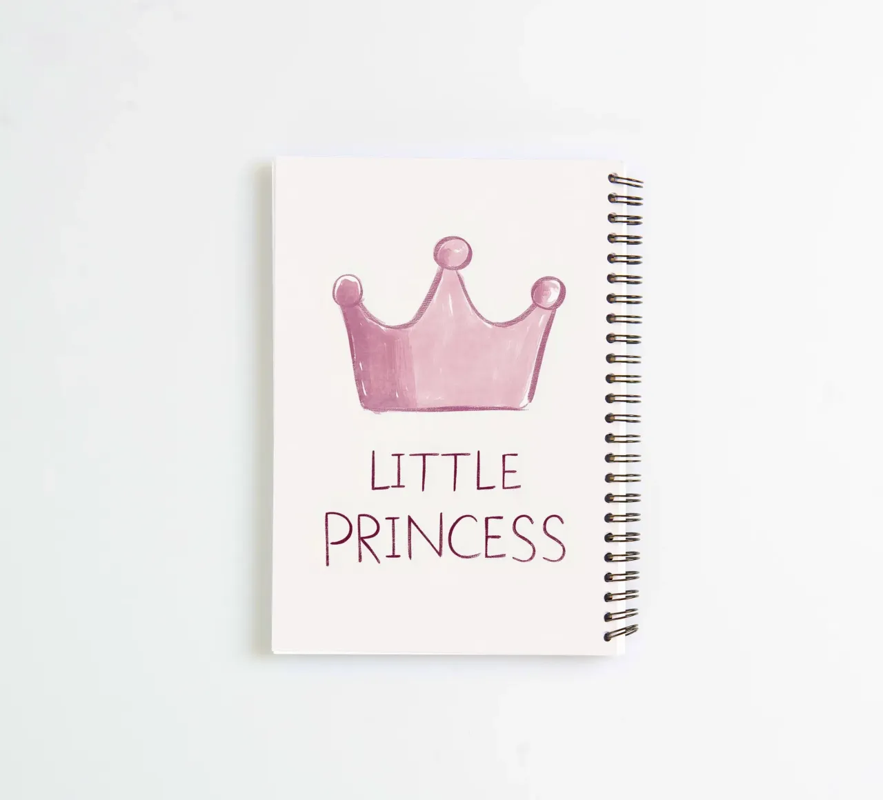 Pink girl love spiral notebook by Carinaprint