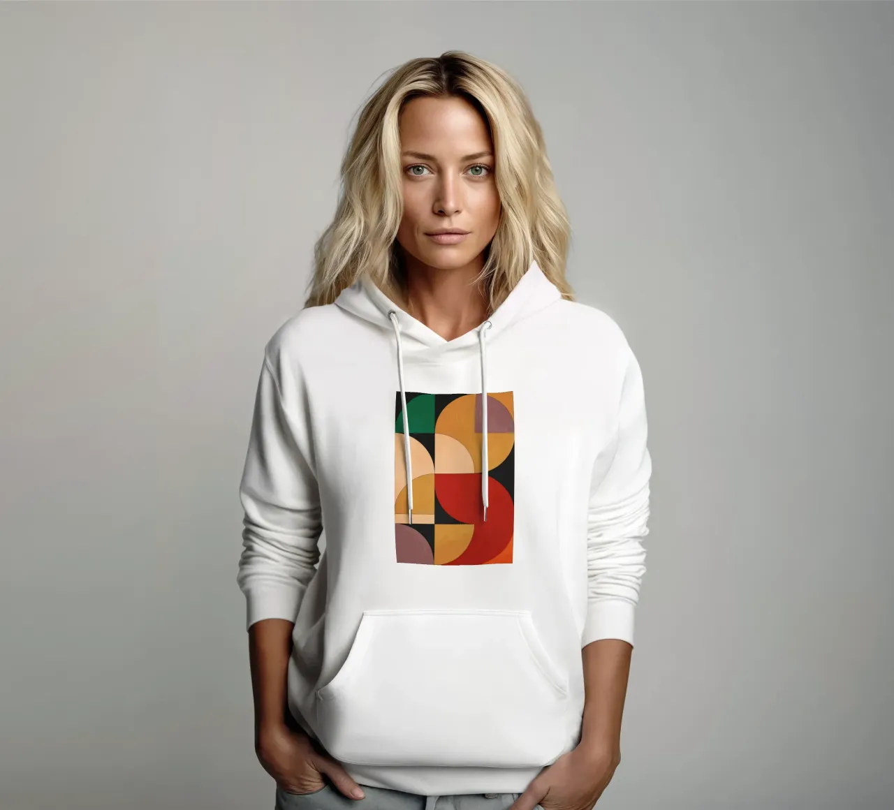 Forme geometriche 246 felpa con cappuccio da Gaite