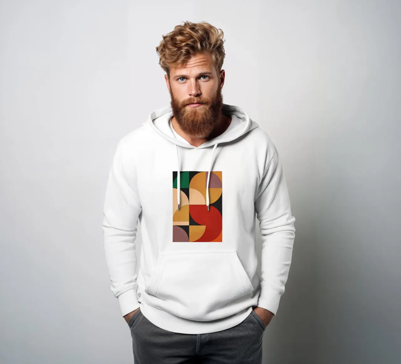 Forme geometriche 246 felpa con cappuccio da Gaite